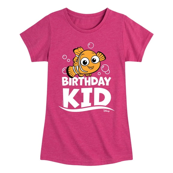 Disney Finding Nemo - Birthday Kid - Toddler & Youth Girls Short Sleeve Graphic T-Shirt