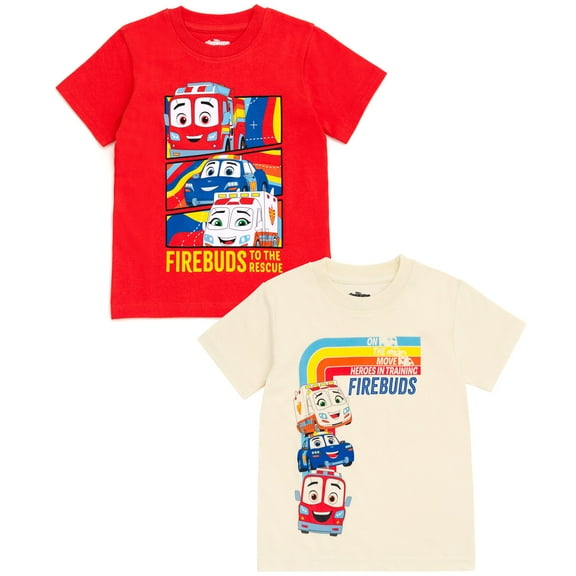 Disney Firebuds 2 Pack T-Shirts Toddler to Little Kid