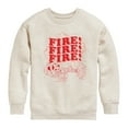 thumbnail image 1 of Disney - Firefighter Mickey - FIRE! Stacked - Toddler & Youth Crewneck Fleece Sweatshirt, 1 of 5