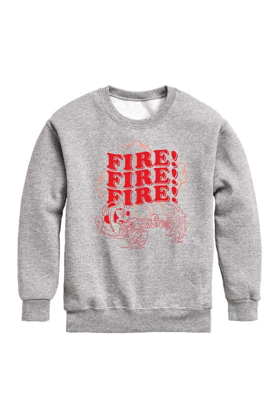 - Firefighter Mickey Graphic Long Sleeve Fleece Sweatshirt