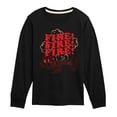 thumbnail image 1 of Disney - Firefighter Mickey - FIRE! Stacked - Toddler & Youth Long Sleeve Graphic T-Shirt, 1 of 5