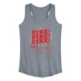 thumbnail image 1 of Disney - Firefighter Mickey - FIRE! Stacked - Women's Racerback Tank Top, 1 of 5