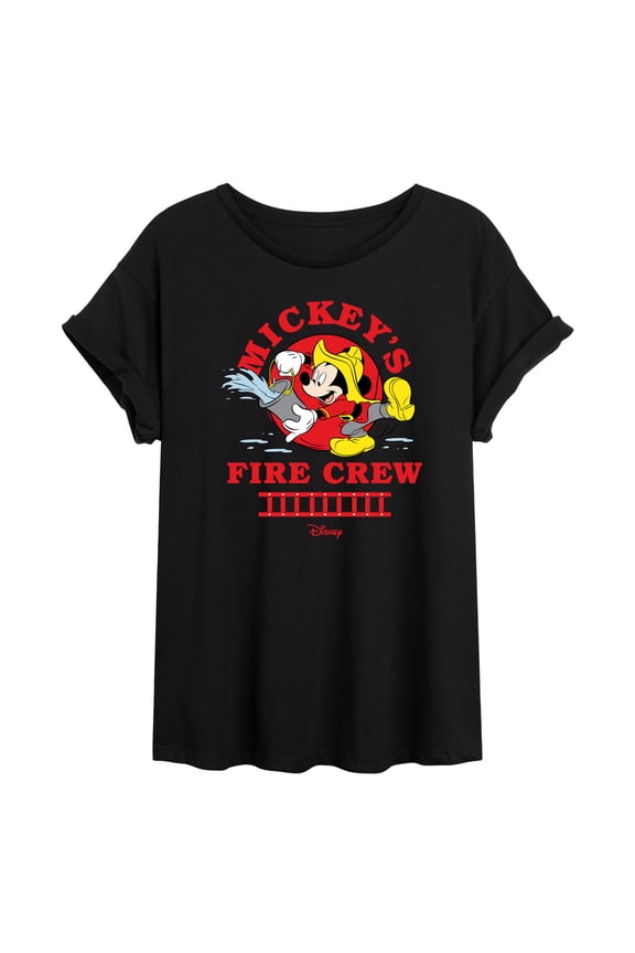 - Firefighter Mickey - Fire Crew - Women's Oversized T-Shirt