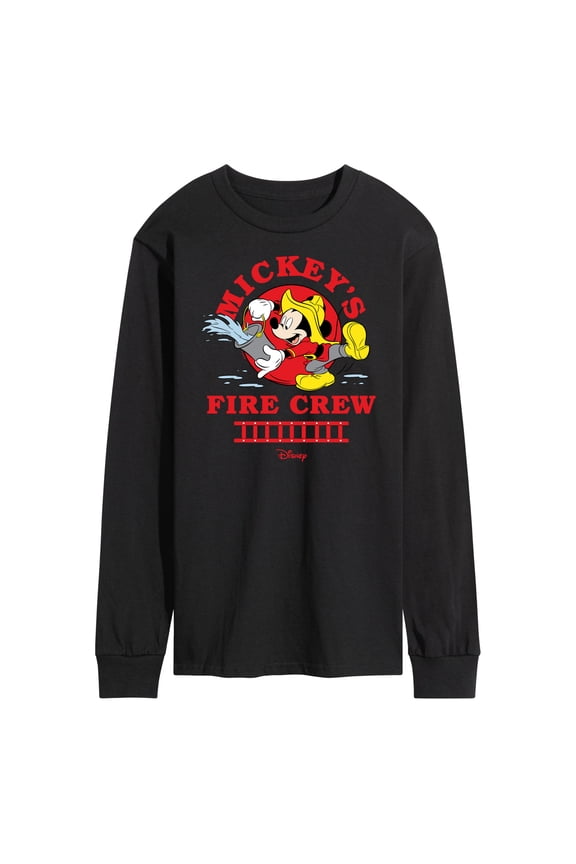 - Firefighter Mickey - Fire Crew - Men's Long Sleeve T-Shirt
