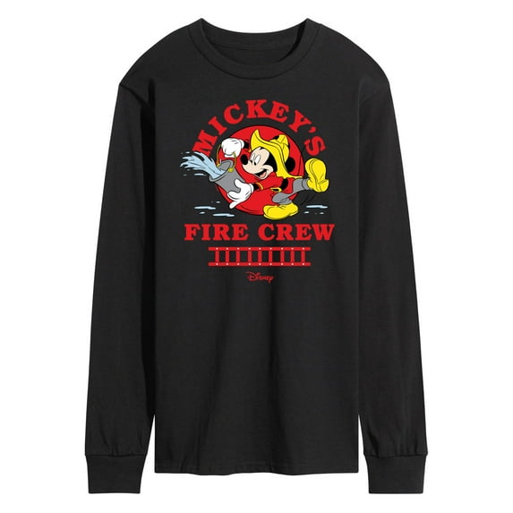 Disney - Firefighter Mickey - Fire Crew - Men's Long Sleeve T-Shirt