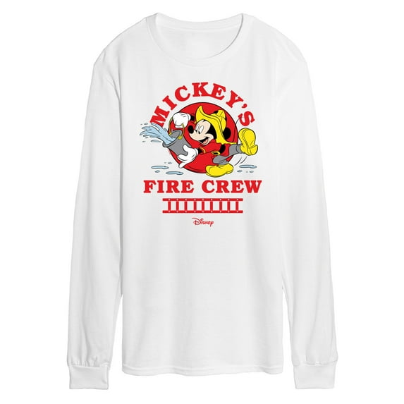 Disney - Firefighter Mickey - Fire Crew - Men's Long Sleeve T-Shirt