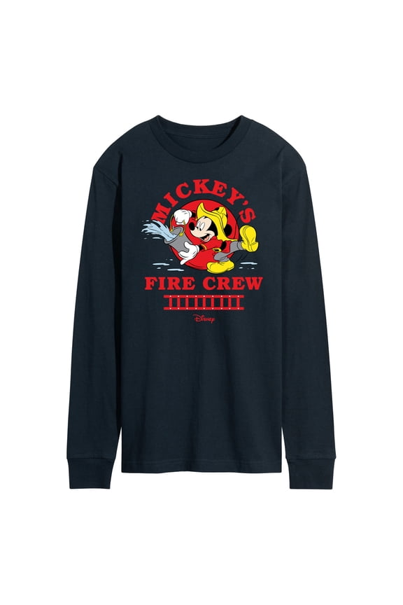 - Firefighter Mickey - Fire Crew - Men's Long Sleeve T-Shirt