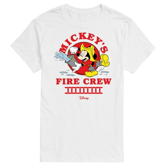 Disney - Firefighter Mickey - Fire Crew - Men's Short Sleeve Graphic T-Shirt