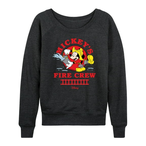 Disney - Firefighter Mickey - Fire Crew - Women's Lightweight French Terry Long Sleeve Shirt