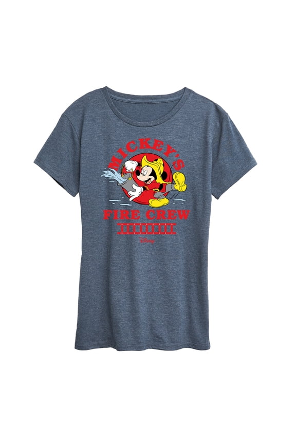 - Firefighter Mickey - Fire Crew - Women's Short Sleeve Graphic T-Shirt