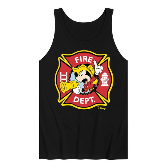 Disney - Firefighter Mickey - Fire Dept. Alarm - Men's Jersey Tank Top