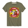 thumbnail image 1 of Disney - Firefighter Mickey - Fire Dept. Alarm - Toddler & Youth Short Sleeve Graphic T-Shirt, 1 of 5