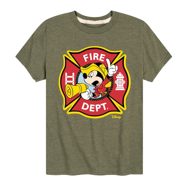 Disney - Firefighter Mickey - Fire Dept. Alarm - Toddler & Youth Short ...