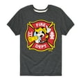 thumbnail image 1 of Disney - Firefighter Mickey - Fire Dept. Alarm - Toddler & Youth Short Sleeve Graphic T-Shirt, 1 of 5