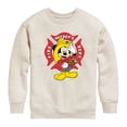 thumbnail image 1 of Disney - Firefighter Mickey - Fire Dept. At Your Service - Toddler & Youth Crewneck Fleece Sweatshirt, 1 of 5