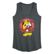 Disney - Firefighter Mickey - Fire Dept. At Your Service - Women's Racerback Tank Top