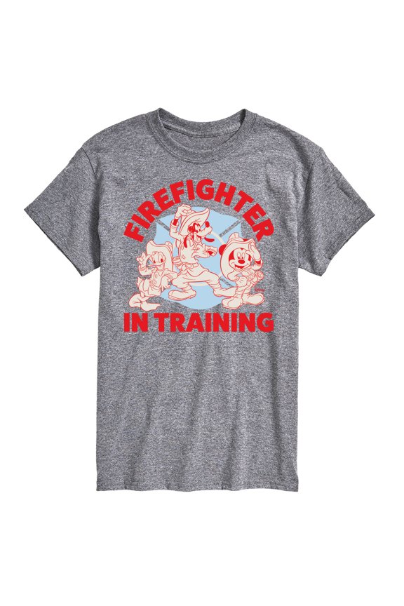- Firefighter Mickey & Friends - In Training - Men's Short Sleeve Graphic T-Shirt