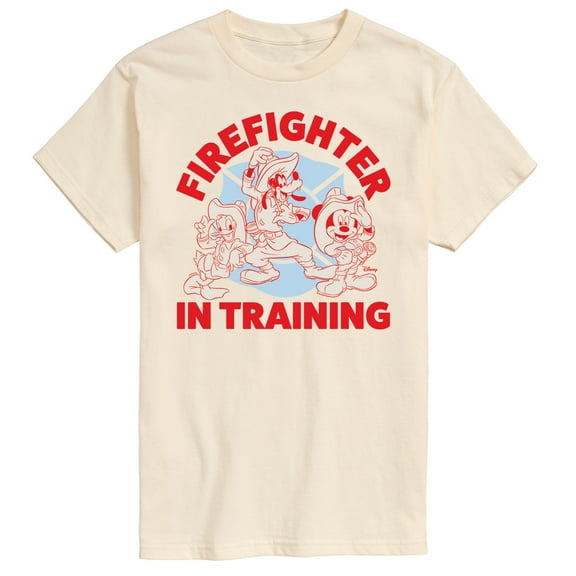 Disney - Firefighter Mickey & Friends - In Training - Men's Short Sleeve Graphic T-Shirt