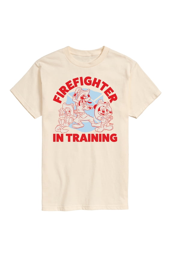 - Firefighter Mickey & Friends - In Training - Men's Short Sleeve Graphic T-Shirt