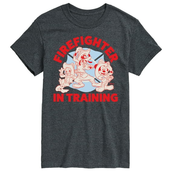 Disney - Firefighter Mickey & Friends - In Training - Men's Short Sleeve Graphic T-Shirt