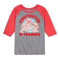 thumbnail image 1 of Disney - Firefighter Mickey & Friends - In Training - Toddler & Youth Raglan Graphic T-Shirt, 1 of 6