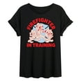 thumbnail image 1 of Disney - Firefighter Mickey & Friends - In Training - Women's Oversized T-Shirt, 1 of 5