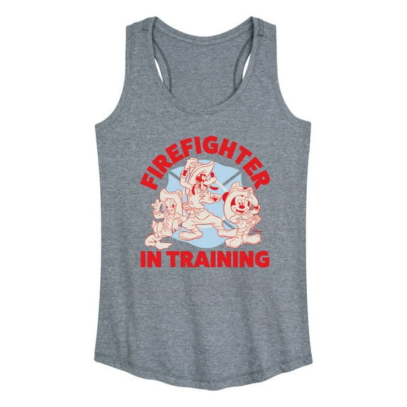 Disney - Firefighter Mickey & Friends - In Training - Women's Racerback Tank Top