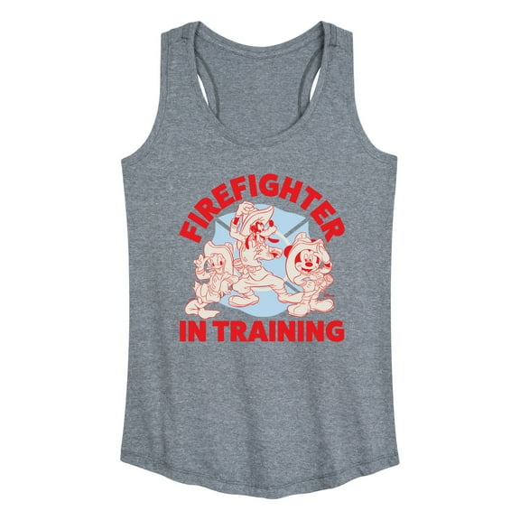 Disney - Firefighter Mickey & Friends - In Training - Women's Racerback Tank Top