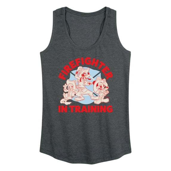 Disney - Firefighter Mickey & Friends - In Training - Women's Racerback Tank Top