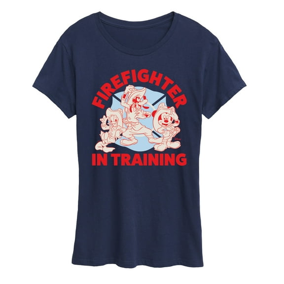 Disney - Firefighter Mickey & Friends - In Training - Women's Short Sleeve Graphic T-Shirt