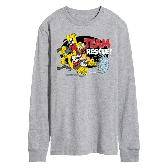 Disney - Firefighter Mickey & Friends - Team Rescue - Men's Long Sleeve T-Shirt