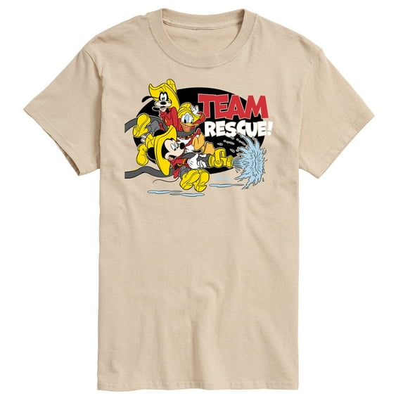 Disney - Firefighter Mickey & Friends - Team Rescue - Men's Short Sleeve Graphic T-Shirt
