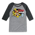 thumbnail image 1 of Disney - Firefighter Mickey & Friends - Team Rescue - Toddler & Youth Raglan Graphic T-Shirt, 1 of 4