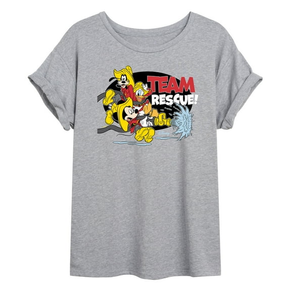 Disney - Firefighter Mickey & Friends - Team Rescue - Women's Oversized T-Shirt