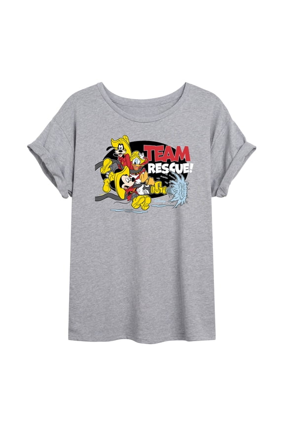 - Firefighter Mickey & Friends - Team Rescue - Women's Oversized T-Shirt
