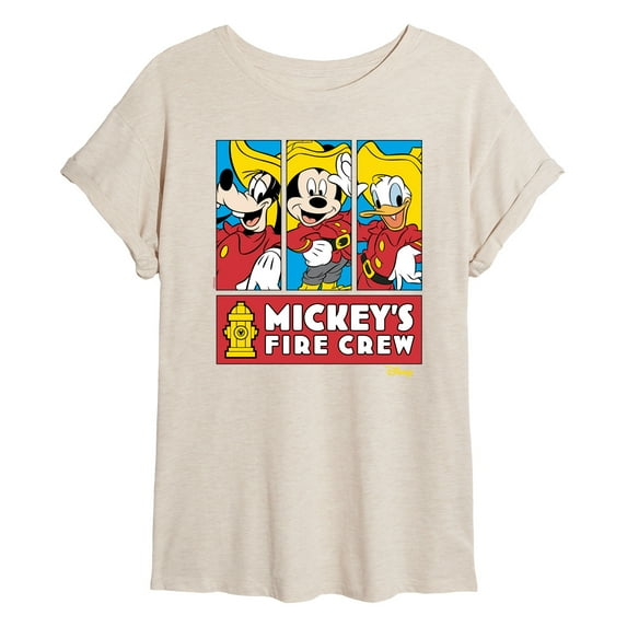 Disney - Firefighter Mickey & Friends - To The Rescue - Juniors Ideal Flowy Muscle T-Shirt