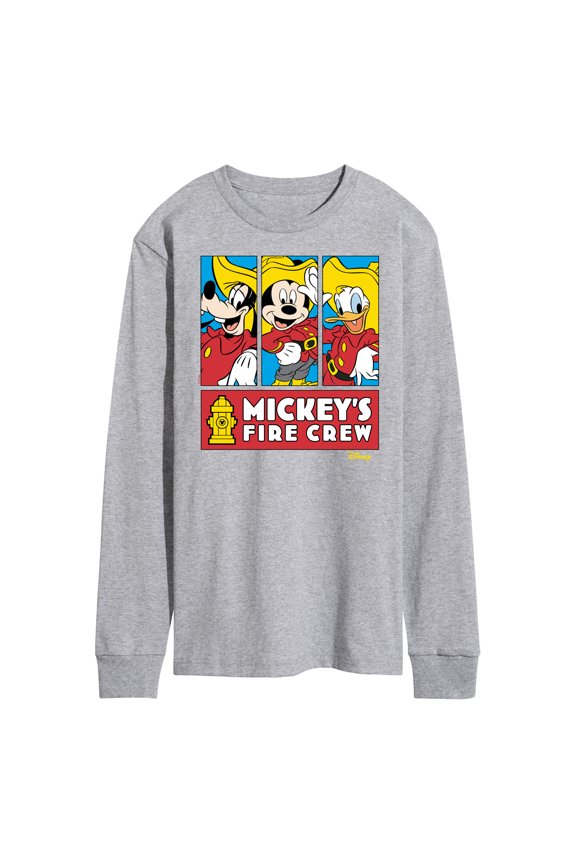 - Firefighter Mickey & Friends - To The Rescue - Men's Long Sleeve T-Shirt