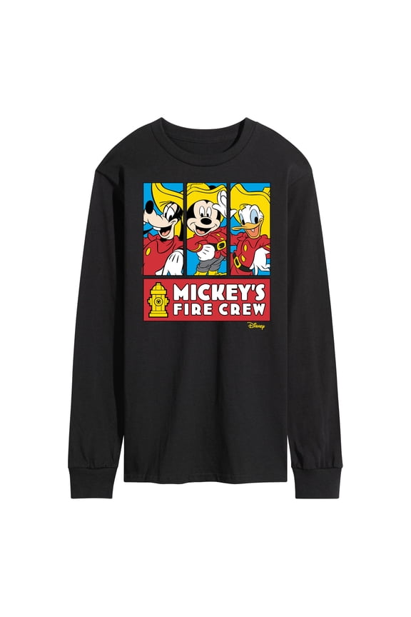 - Firefighter Mickey & Friends - To The Rescue - Men's Long Sleeve T-Shirt