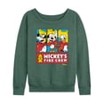 thumbnail image 1 of Disney - Firefighter Mickey & Friends - To The Rescue - Women's Lightweight French Terry Long Sleeve Shirt, 1 of 5