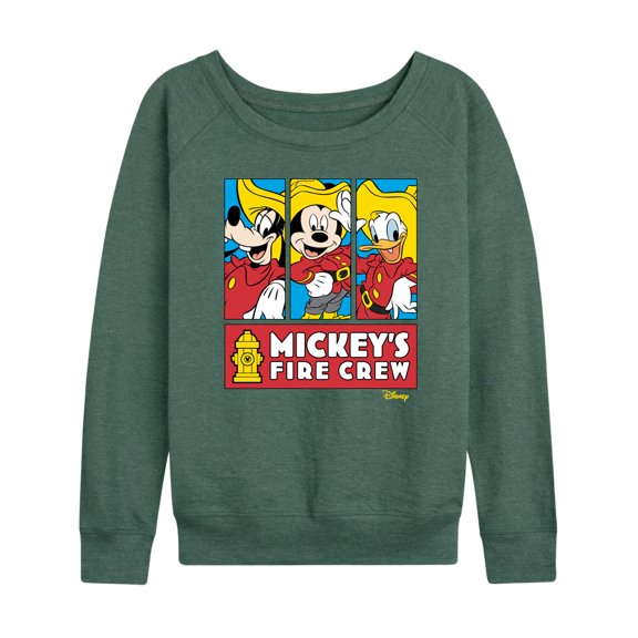 Disney - Firefighter Mickey & Friends - To The Rescue - Women's Lightweight French Terry Long Sleeve Shirt