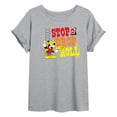 thumbnail image 1 of Disney - Firefighter Mickey - Stop, Drop, & Roll - Women's Oversized T-Shirt, 1 of 5