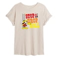thumbnail image 1 of Disney - Firefighter Mickey - Stop, Drop, & Roll - Women's Oversized T-Shirt, 1 of 5