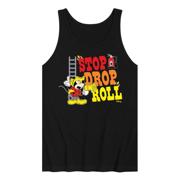 Disney - Firefighter Mickey - Stop, Drop, & Roll - Men's Jersey Tank Top