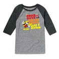 thumbnail image 1 of Disney - Firefighter Mickey - Stop, Drop, & Roll - Toddler & Youth Raglan Graphic T-Shirt, 1 of 5