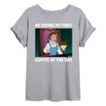 thumbnail image 1 of Disney - First Coffee Of The Day  - Women's Oversized T-Shirt, 1 of 4