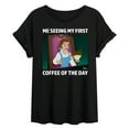 thumbnail image 1 of Disney - First Coffee Of The Day  - Juniors Ideal Flowy Muscle T-Shirt, 1 of 4