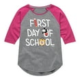 thumbnail image 1 of Disney - First Day Of School Mickey - Toddler & Youth Girls Raglan Graphic T-Shirt, 1 of 5
