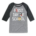 thumbnail image 1 of Disney - First Day Of School Mickey - Toddler & Youth Raglan Graphic T-Shirt, 1 of 5
