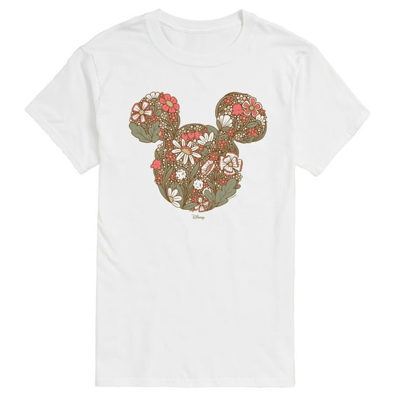 Disney - Floral Mickey Ears - Men's Short Sleeve Graphic T-Shirt