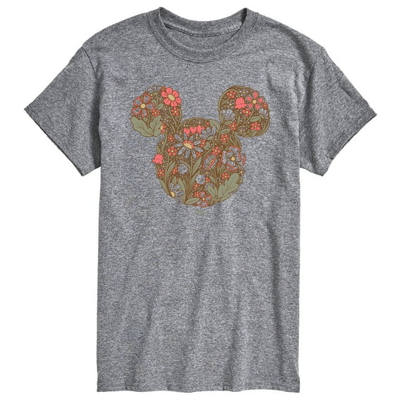 Disney - Floral Mickey Ears - Men's Short Sleeve Graphic T-Shirt